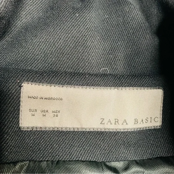 Zara longline high neck zip-up coat medium - Picture 2 of 7